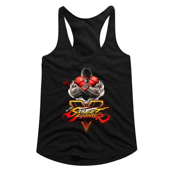 Street Fighter Sfv Key Womens Racerback Tank - HYPER iCONiC