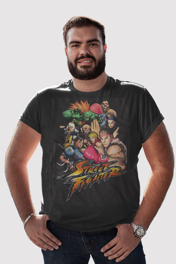 Street Fighter Stftr Big and Tall T-Shirt - HYPER iCONiC.