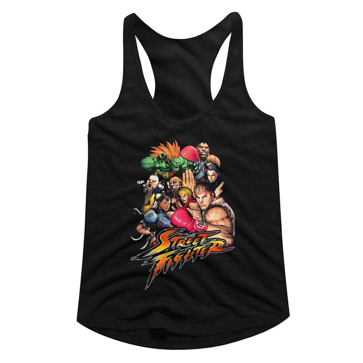 Street Fighter Stftr Womens Racerback Tank - HYPER iCONiC