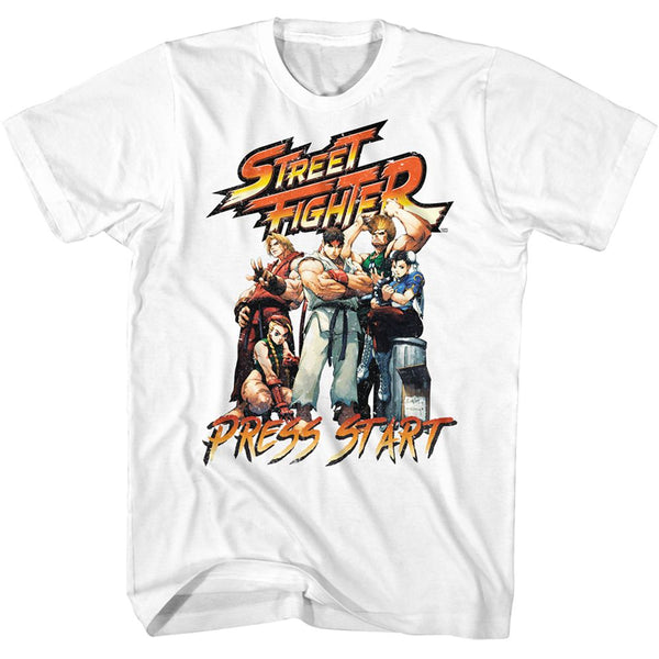 Street Fighter - Street Fighter-press Start T-shirt - HYPER iCONiC.