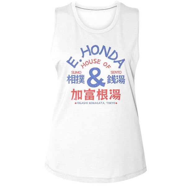 Street Fighter - Sumo And Sento Womens Muscle Tank Top - HYPER iCONiC.