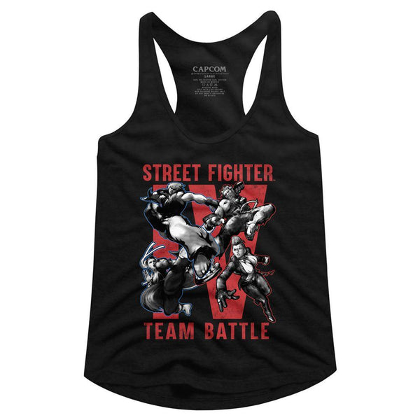 Street Fighter Team Battle Womens Racerback Tank - HYPER iCONiC