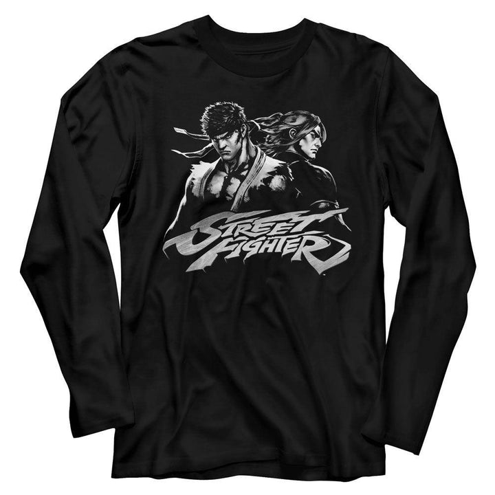 Street Fighter Two Dudes Long Sleeve T-Shirt - HYPER iCONiC