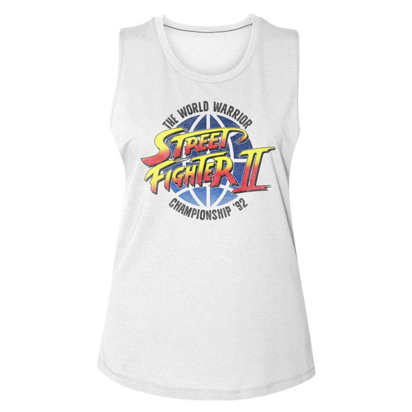 Street Fighter World Warrior Womens Muscle Tank Top - HYPER iCONiC