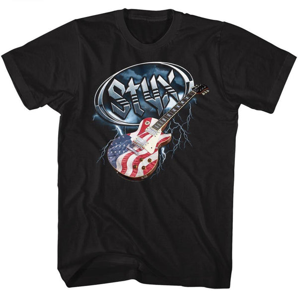Styx Flag Guitar T-Shirt - HYPER iCONiC