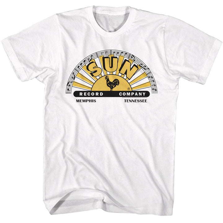 Sun Records - Logo With Offset Color Boyfriend Tee - HYPER iCONiC.