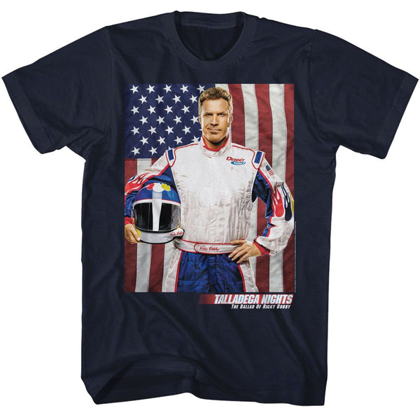 Talladega Nights - RB And Flag Boyfriend Tee - HYPER iCONiC.