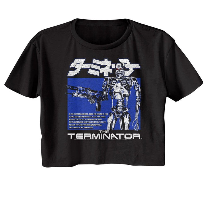 Terminator - Endoskeleton Box Womens Crop Tee - HYPER iCONiC.