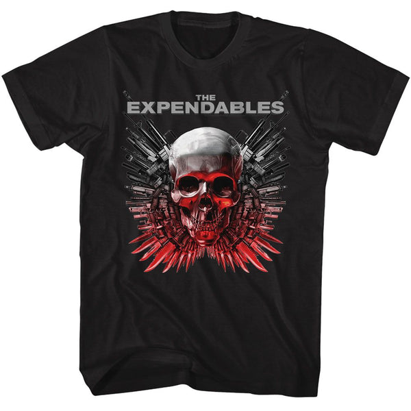 The Expendables - Expendables Skull And Guns Boyfriend Tee - HYPER iCONiC.