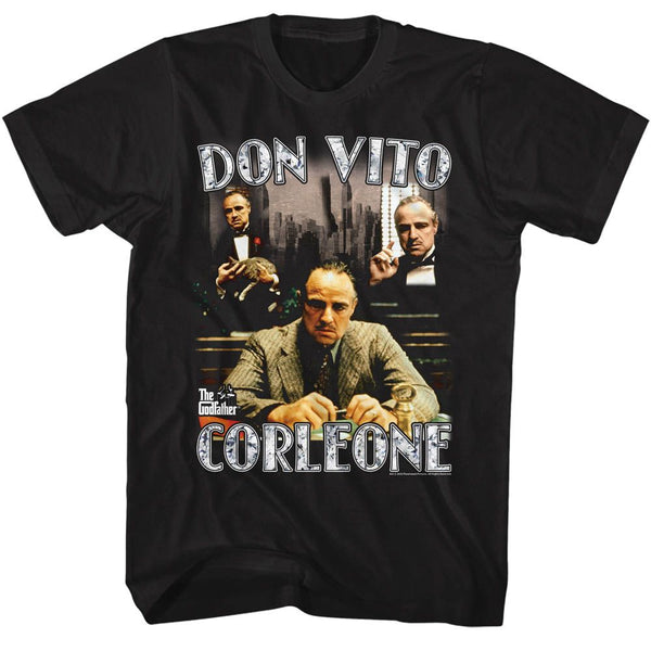 The Godfather - Godfather Don Vito Collage Boyfriend Tee - HYPER iCONiC.