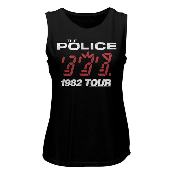 The Police '82 Tour Womens Muscle Tank Top - HYPER iCONiC