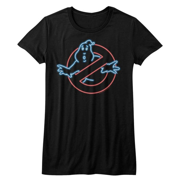 The Real Ghostbusters Neon Ghost Womens T-Shirt - HYPER iCONiC