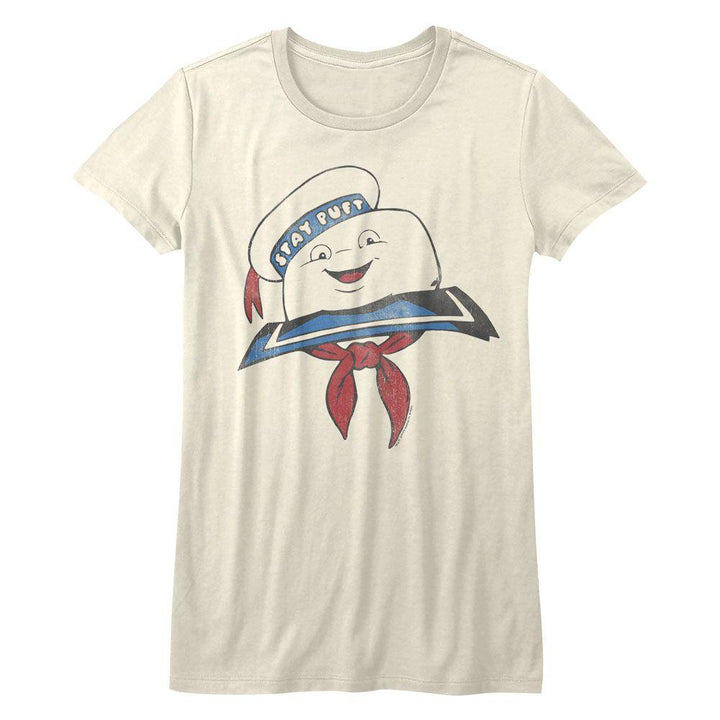 The Real Ghostbusters Stay Puft Head Womens T-Shirt - HYPER iCONiC