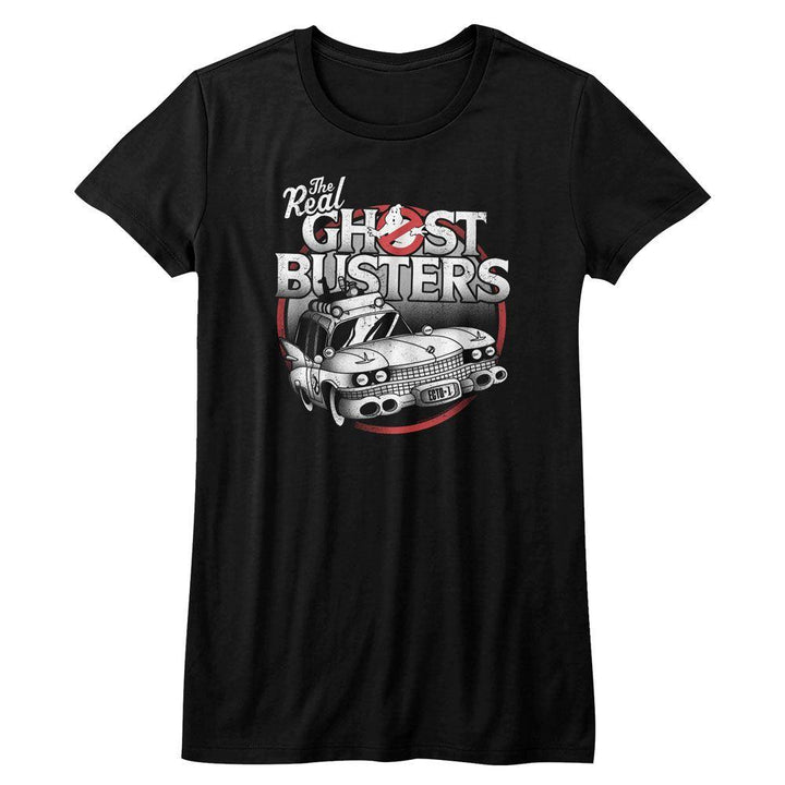 The Real Ghostbusters The Car Womens T-Shirt - HYPER iCONiC