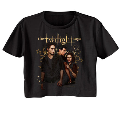 The Twilight Saga - Twilight Edward Jacob Bella Womens Crop Tee - HYPER iCONiC.