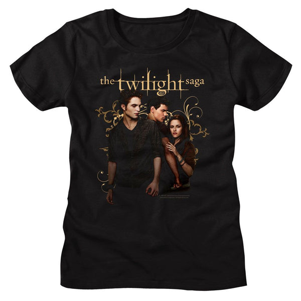 The Twilight Saga - Twilight Edward Jacob Bella Womens T-Shirt - HYPER iCONiC.