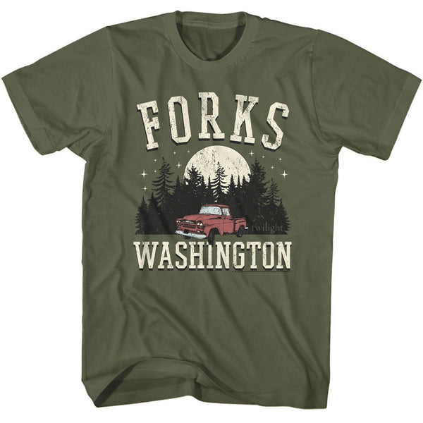 The Twilight Saga - Twilight Forks Truck T-Shirt - HYPER iCONiC.