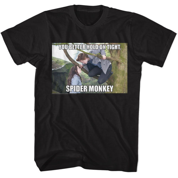 The Twilight Saga - Twilight Hold On Tight Spider Monkey T-Shirt - HYPER iCONiC.