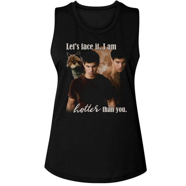 The Twilight Saga - Twilight I Am Hotter Than You Womens Muscle Tank Top - HYPER iCONiC.