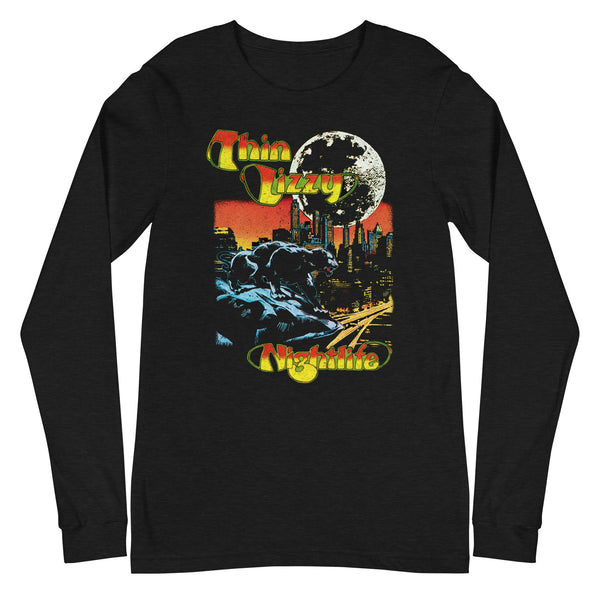 Thin Lizzy Nightlife Long Sleeve T-Shirt - HYPER iCONiC.