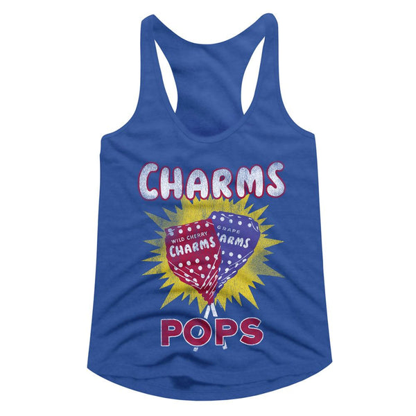 Tootsie Roll - Charms Pops Womens Racerback Tank Top - HYPER iCONiC.