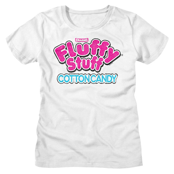 Tootsie Roll - Fluffly Stuff Logo Womens T-shirt - HYPER iCONiC.