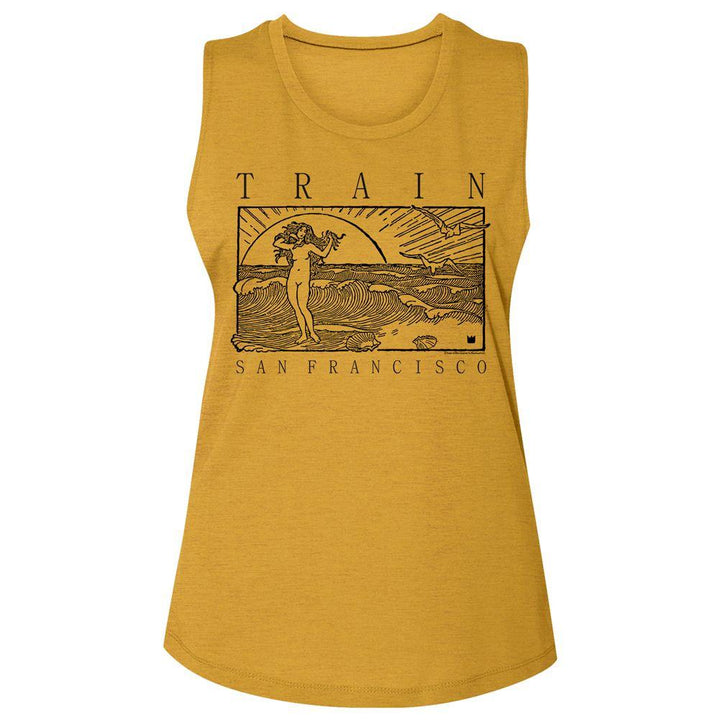 Train Beachy Womens Slub T-Shirt - HYPER iCONiC