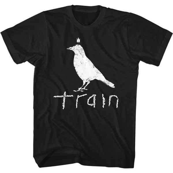 Train Wht Crow Logo Boyfriend Tee - HYPER iCONiC