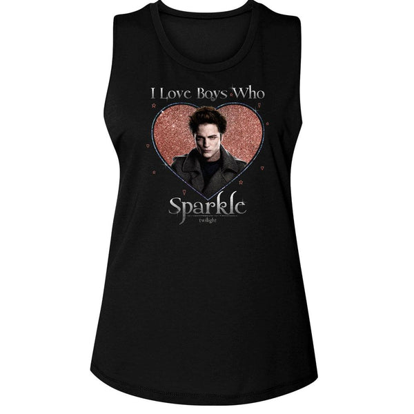 Twilight - Love The Sparkle Womens Muscle Tank Top - HYPER iCONiC.