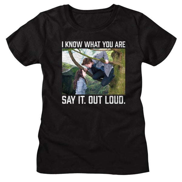 Twilight - Say It Out Loud Womens T-Shirt - HYPER iCONiC.