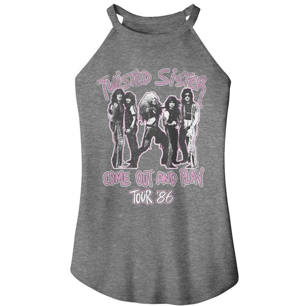 Twisted Sister - Come Out And Play Rocker Womens Rocker Tank Top - HYPER iCONiC.
