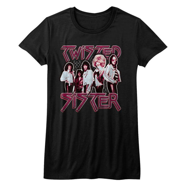 Twisted Sister Pretty In Pink Womens T-Shirt - HYPER iCONiC