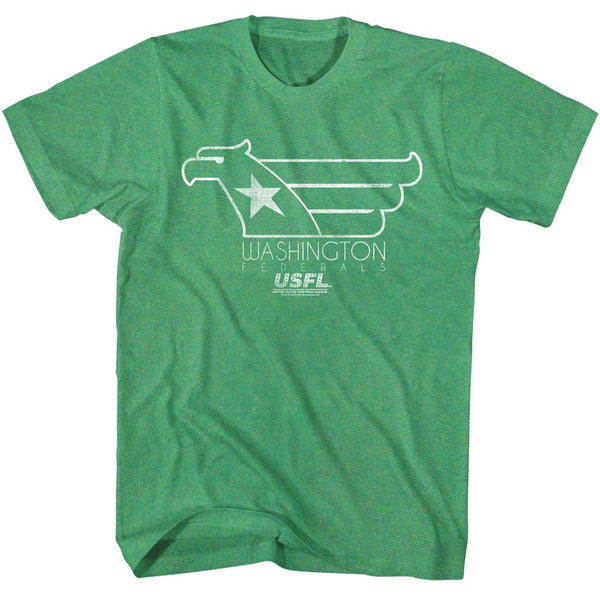 USFL - White Hawk T-Shirt - HYPER iCONiC.