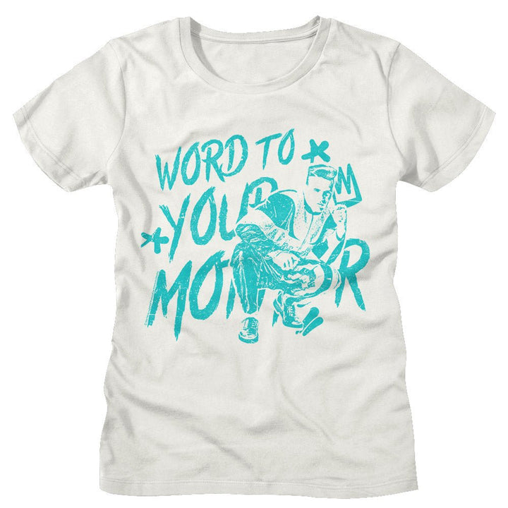 Vanilla Ice - Blue Word To Your Mother Womens T-shirt - HYPER iCONiC.