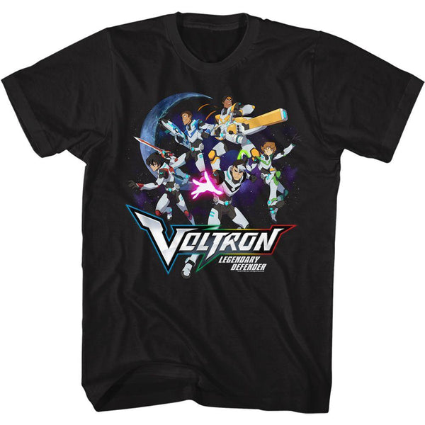 Voltron Defender Group In Space T-Shirt - HYPER iCONiC