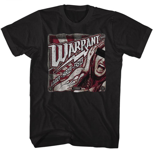 Warrant Louder Harder Faster T-Shirt - HYPER iCONiC