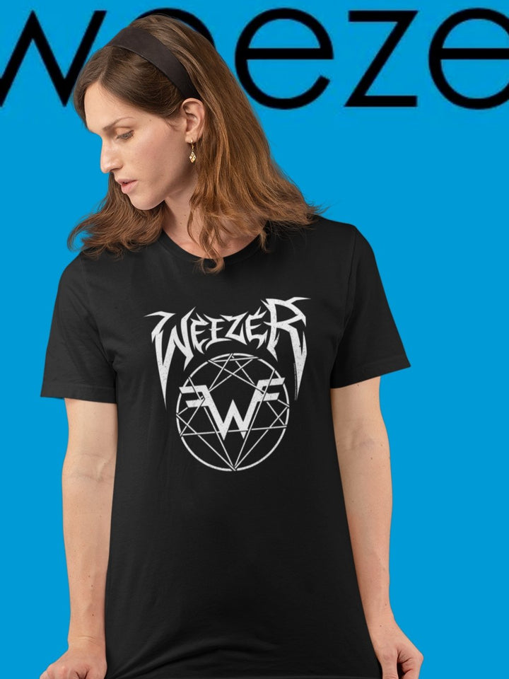 Weezer Metal Weezer Logo Boyfriend Tee - HYPER iCONiC.