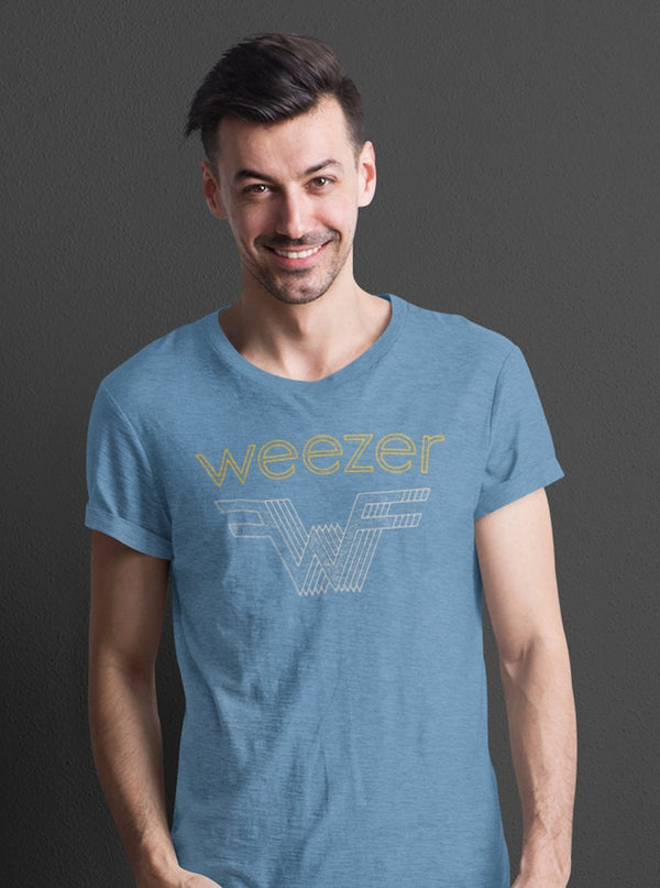 Weezer Stacked Weezer T-Shirt - HYPER iCONiC.