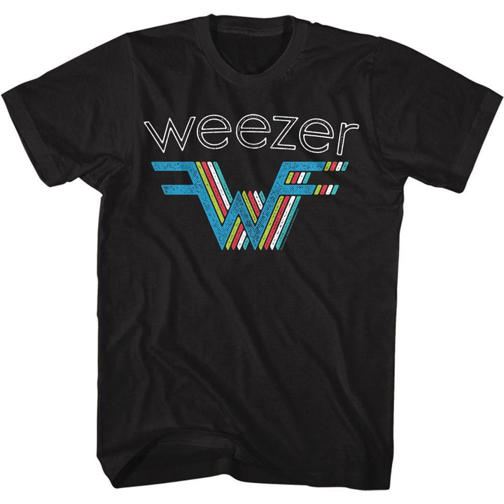 Weezer W Multi Color T-Shirt - HYPER iCONiC