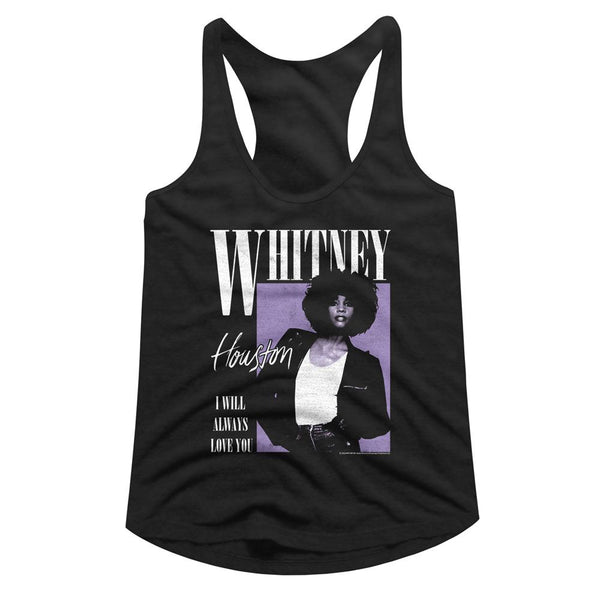 Whitney Houston - Always Love You Womens Racerback Tank Top - HYPER iCONiC.