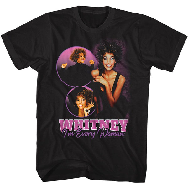 Whitney Houston - Im Every Woman Collage T-Shirt - HYPER iCONiC.