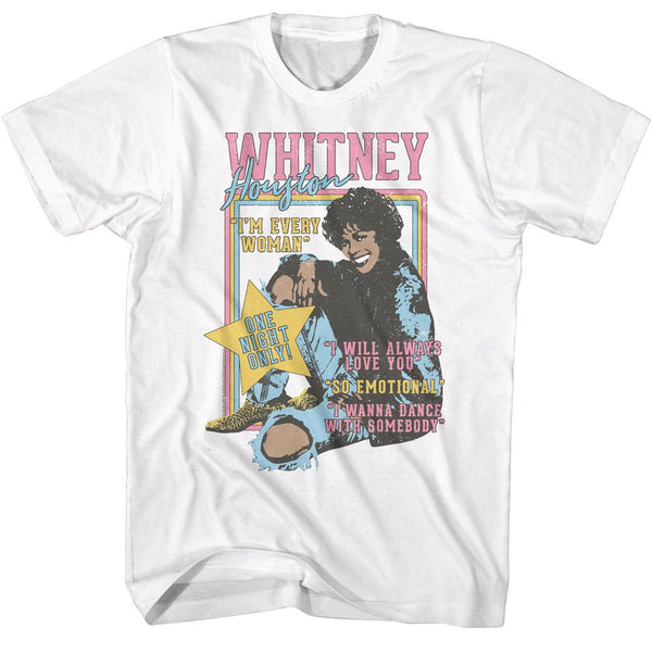 Whitney Houston - One Night Only T-Shirt - HYPER iCONiC.