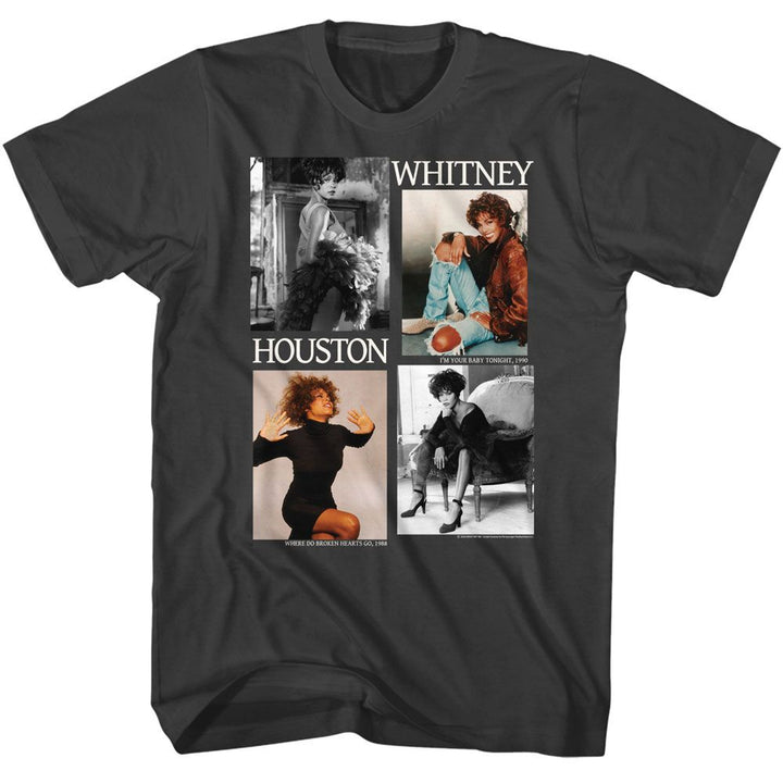 Whitney Houston - Picture Blocks T-Shirt - HYPER iCONiC.