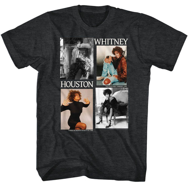 Whitney Houston - Picture Blocks T-Shirt - HYPER iCONiC.