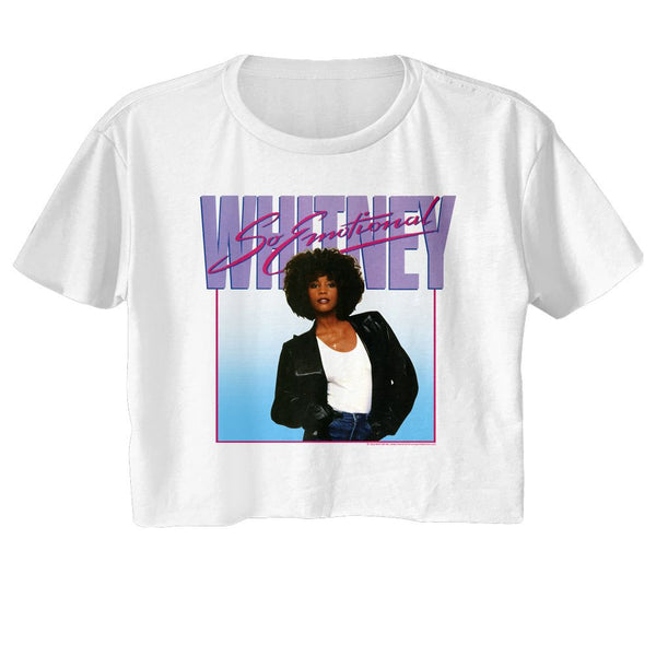 Whitney Houston - So Emotional Womens Crop Tee - HYPER iCONiC.