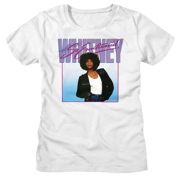 Whitney Houston - So Emotional Womens T-Shirt - HYPER iCONiC.
