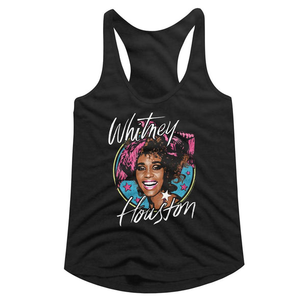 Whitney Houston - Stars Womens Racerback Tank Top - HYPER iCONiC.