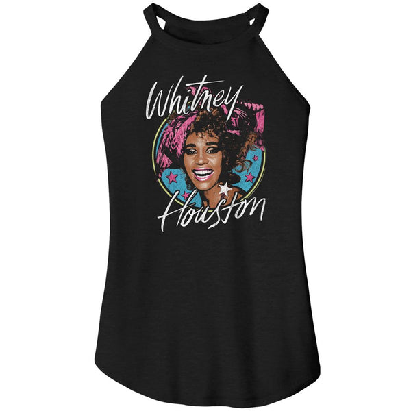 Whitney Houston - Stars Womens Rocker Tank Top - HYPER iCONiC.
