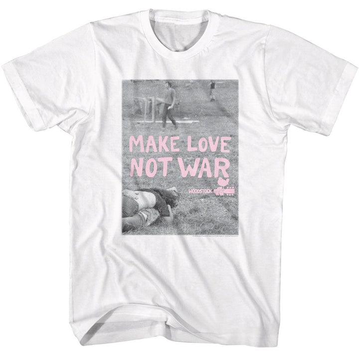 Woodstock - Make Love Not War Poster Boyfriend Tee - HYPER iCONiC.