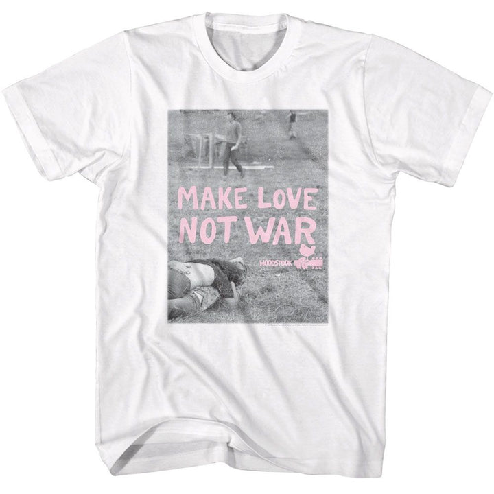 Woodstock - Make Love Not War Poster T-Shirt - HYPER iCONiC.